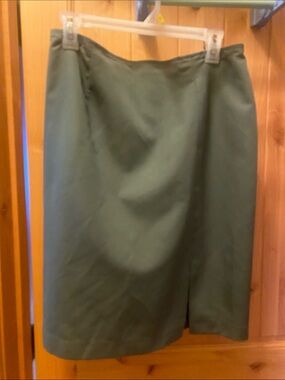dressbarn Olive Pencil Skirt